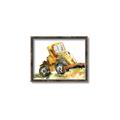 Picture of Yellow Dozer _GroupedProduct_Rectangle_Landscape_Mini_ _GroupedProduct_Rectangle_Landscape_Canvas_Framed_