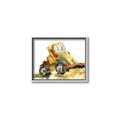 Picture of Yellow Dozer _GroupedProduct_Rectangle_Landscape_Mini_ _GroupedProduct_Rectangle_Landscape_Canvas_Framed_