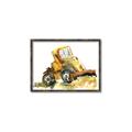 Picture of Yellow Dozer _GroupedProduct_Rectangle_Landscape_Mini_ _GroupedProduct_Rectangle_Landscape_Canvas_Framed_
