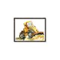 Picture of Yellow Dozer _GroupedProduct_Rectangle_Landscape_Mini_ _GroupedProduct_Rectangle_Landscape_Canvas_Framed_