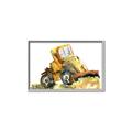 Picture of Yellow Dozer _GroupedProduct_Rectangle_Landscape_Mini_ _GroupedProduct_Rectangle_Landscape_Canvas_Framed_