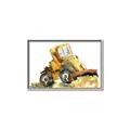 Picture of Yellow Dozer _GroupedProduct_Rectangle_Landscape_Mini_ _GroupedProduct_Rectangle_Landscape_Canvas_Framed_