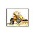 Picture of Yellow Dozer _GroupedProduct_Rectangle_Landscape_Mini_ _GroupedProduct_Rectangle_Landscape_Canvas_Framed_
