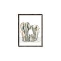 Picture of Elephant Family _GroupedProduct_Rectangle_Portrait_Mini_ _GroupedProduct_Rectangle_Portrait_Canvas_Framed_
