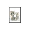 Picture of Elephant Family _GroupedProduct_Rectangle_Portrait_Mini_ _GroupedProduct_Rectangle_Portrait_Canvas_Framed_
