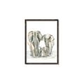 Picture of Elephant Family _GroupedProduct_Rectangle_Portrait_Mini_ _GroupedProduct_Rectangle_Portrait_Canvas_Framed_