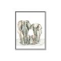 Picture of Elephant Family _GroupedProduct_Rectangle_Portrait_Mini_ _GroupedProduct_Rectangle_Portrait_Canvas_Framed_