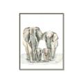 Picture of Elephant Family _GroupedProduct_Rectangle_Portrait_Mini_ _GroupedProduct_Rectangle_Portrait_Canvas_Framed_