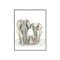 Picture of Elephant Family _GroupedProduct_Rectangle_Portrait_Mini_ _GroupedProduct_Rectangle_Portrait_Canvas_Framed_