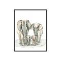 Picture of Elephant Family _GroupedProduct_Rectangle_Portrait_Mini_ _GroupedProduct_Rectangle_Portrait_Canvas_Framed_