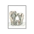 Picture of Elephant Family _GroupedProduct_Rectangle_Portrait_Mini_ _GroupedProduct_Rectangle_Portrait_Canvas_Framed_