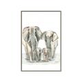 Picture of Elephant Family _GroupedProduct_Rectangle_Portrait_Mini_ _GroupedProduct_Rectangle_Portrait_Canvas_Framed_