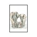 Picture of Elephant Family _GroupedProduct_Rectangle_Portrait_Mini_ _GroupedProduct_Rectangle_Portrait_Canvas_Framed_