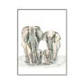 Picture of Elephant Family _GroupedProduct_Rectangle_Portrait_Mini_ _GroupedProduct_Rectangle_Portrait_Canvas_Framed_