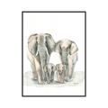 Picture of Elephant Family _GroupedProduct_Rectangle_Portrait_Mini_ _GroupedProduct_Rectangle_Portrait_Canvas_Framed_