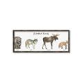 Picture of Woodland Animal Row _GroupedProduct_Panel_Landscape_Mini_ _GroupedProduct_Panel_Landscape_Canvas_Framed_
