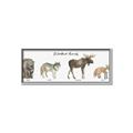 Picture of Woodland Animal Row _GroupedProduct_Panel_Landscape_Mini_ _GroupedProduct_Panel_Landscape_Canvas_Framed_