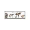 Picture of Woodland Animal Row _GroupedProduct_Panel_Landscape_Mini_ _GroupedProduct_Panel_Landscape_Canvas_Framed_