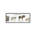 Picture of Woodland Animal Row _GroupedProduct_Panel_Landscape_Mini_ _GroupedProduct_Panel_Landscape_Canvas_Framed_