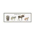 Picture of Woodland Animal Row _GroupedProduct_Panel_Landscape_Mini_ _GroupedProduct_Panel_Landscape_Canvas_Framed_