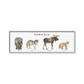 Picture of Woodland Animal Row _GroupedProduct_Panel_Landscape_Mini_ _GroupedProduct_Panel_Landscape_Canvas_Framed_