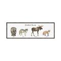 Picture of Woodland Animal Row _GroupedProduct_Panel_Landscape_Mini_ _GroupedProduct_Panel_Landscape_Canvas_Framed_