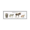 Picture of Woodland Animal Row _GroupedProduct_Panel_Landscape_Mini_ _GroupedProduct_Panel_Landscape_Canvas_Framed_