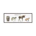 Picture of Woodland Animal Row _GroupedProduct_Panel_Landscape_Mini_ _GroupedProduct_Panel_Landscape_Canvas_Framed_