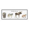 Picture of Woodland Animal Row _GroupedProduct_Panel_Landscape_Mini_ _GroupedProduct_Panel_Landscape_Canvas_Framed_