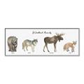Picture of Woodland Animal Row _GroupedProduct_Panel_Landscape_Mini_ _GroupedProduct_Panel_Landscape_Canvas_Framed_