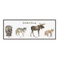 Picture of Woodland Animal Row _GroupedProduct_Panel_Landscape_Mini_ _GroupedProduct_Panel_Landscape_Canvas_Framed_