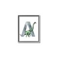 Picture of Green Dino A  _GroupedProduct_Rectangle_Portrait_Mini_ _GroupedProduct_Rectangle_Portrait_Canvas_Framed_