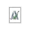 Picture of Green Dino A  _GroupedProduct_Rectangle_Portrait_Mini_ _GroupedProduct_Rectangle_Portrait_Canvas_Framed_