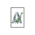 Picture of Green Dino A  _GroupedProduct_Rectangle_Portrait_Mini_ _GroupedProduct_Rectangle_Portrait_Canvas_Framed_