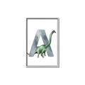 Picture of Green Dino A  _GroupedProduct_Rectangle_Portrait_Mini_ _GroupedProduct_Rectangle_Portrait_Canvas_Framed_
