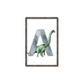 Picture of Green Dino A  _GroupedProduct_Rectangle_Portrait_Mini_ _GroupedProduct_Rectangle_Portrait_Canvas_Framed_