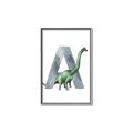 Picture of Green Dino A  _GroupedProduct_Rectangle_Portrait_Mini_ _GroupedProduct_Rectangle_Portrait_Canvas_Framed_