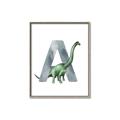 Picture of Green Dino A  _GroupedProduct_Rectangle_Portrait_Mini_ _GroupedProduct_Rectangle_Portrait_Canvas_Framed_