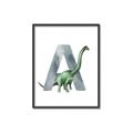 Picture of Green Dino A  _GroupedProduct_Rectangle_Portrait_Mini_ _GroupedProduct_Rectangle_Portrait_Canvas_Framed_