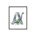 Picture of Green Dino A  _GroupedProduct_Rectangle_Portrait_Mini_ _GroupedProduct_Rectangle_Portrait_Canvas_Framed_