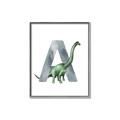 Picture of Green Dino A  _GroupedProduct_Rectangle_Portrait_Mini_ _GroupedProduct_Rectangle_Portrait_Canvas_Framed_