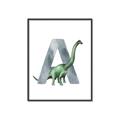 Picture of Green Dino A  _GroupedProduct_Rectangle_Portrait_Mini_ _GroupedProduct_Rectangle_Portrait_Canvas_Framed_
