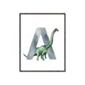 Picture of Green Dino A  _GroupedProduct_Rectangle_Portrait_Mini_ _GroupedProduct_Rectangle_Portrait_Canvas_Framed_