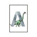Picture of Green Dino A  _GroupedProduct_Rectangle_Portrait_Mini_ _GroupedProduct_Rectangle_Portrait_Canvas_Framed_