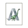 Picture of Green Dino A  _GroupedProduct_Rectangle_Portrait_Mini_ _GroupedProduct_Rectangle_Portrait_Canvas_Framed_