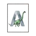 Picture of Green Dino A  _GroupedProduct_Rectangle_Portrait_Mini_ _GroupedProduct_Rectangle_Portrait_Canvas_Framed_