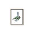 Picture of Green Dino J  _GroupedProduct_Rectangle_Portrait_Mini_ _GroupedProduct_Rectangle_Portrait_Canvas_Framed_