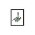 Picture of Green Dino J  _GroupedProduct_Rectangle_Portrait_Mini_ _GroupedProduct_Rectangle_Portrait_Canvas_Framed_