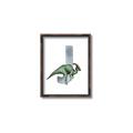 Picture of Green Dino J  _GroupedProduct_Rectangle_Portrait_Mini_ _GroupedProduct_Rectangle_Portrait_Canvas_Framed_