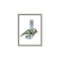 Picture of Green Dino J  _GroupedProduct_Rectangle_Portrait_Mini_ _GroupedProduct_Rectangle_Portrait_Canvas_Framed_